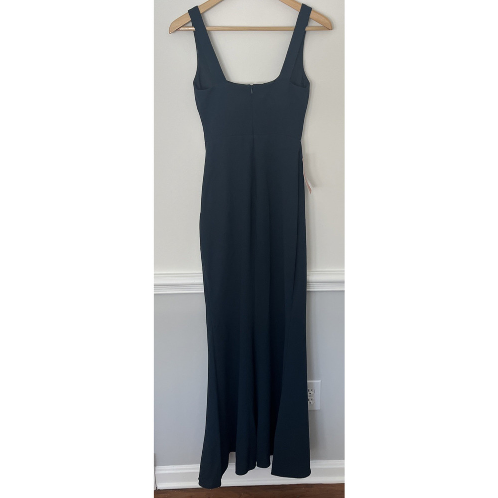 NWT Unaltered BHLDN Adena Dark Green Maxi Dress - Picture 8 of 14